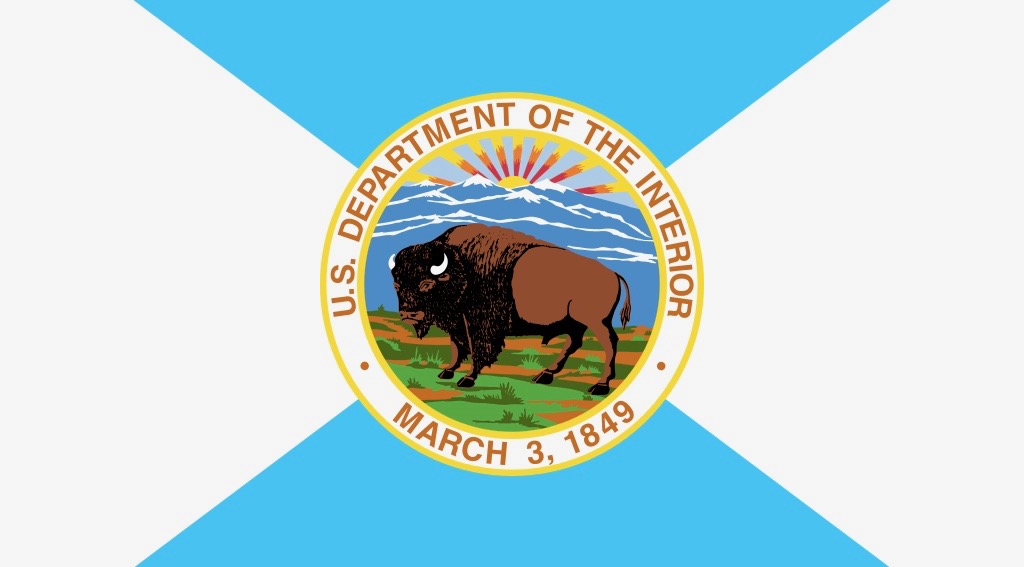 Photo of Interior Department flag