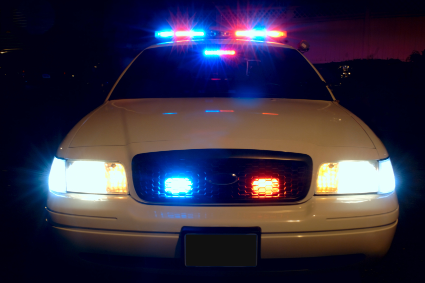 Photo of police car lights