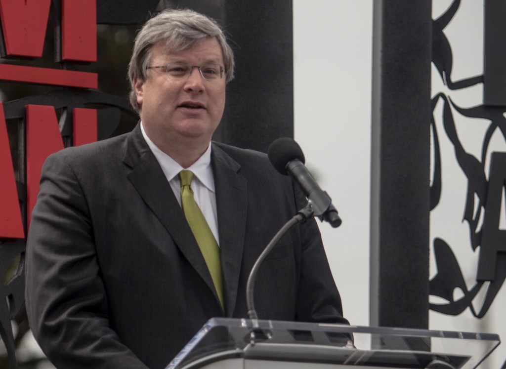Photo of Memphis Mayor Jim Strickland. Photo by Andrea Morales.