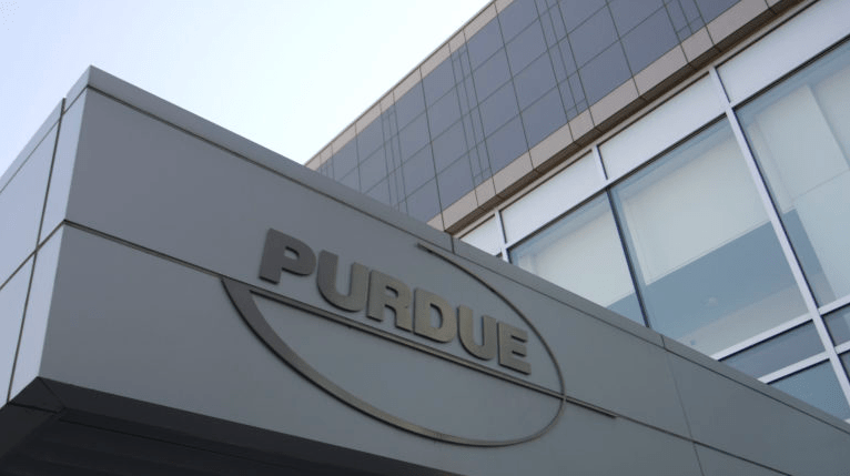Photo of Purdue Pharma building. Photo by Douglas Healey