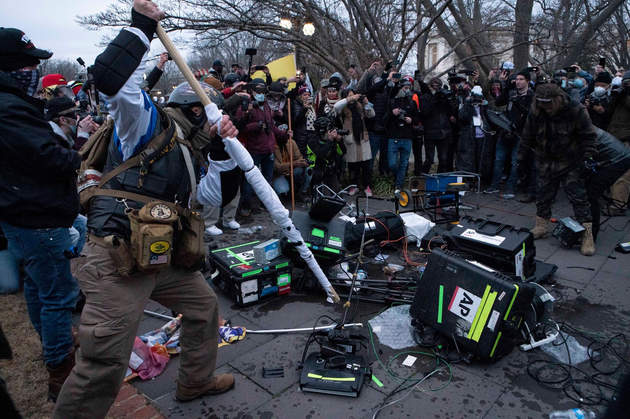 Photo of U.S. Capitol riot. AP photo by Jose Luis Magana