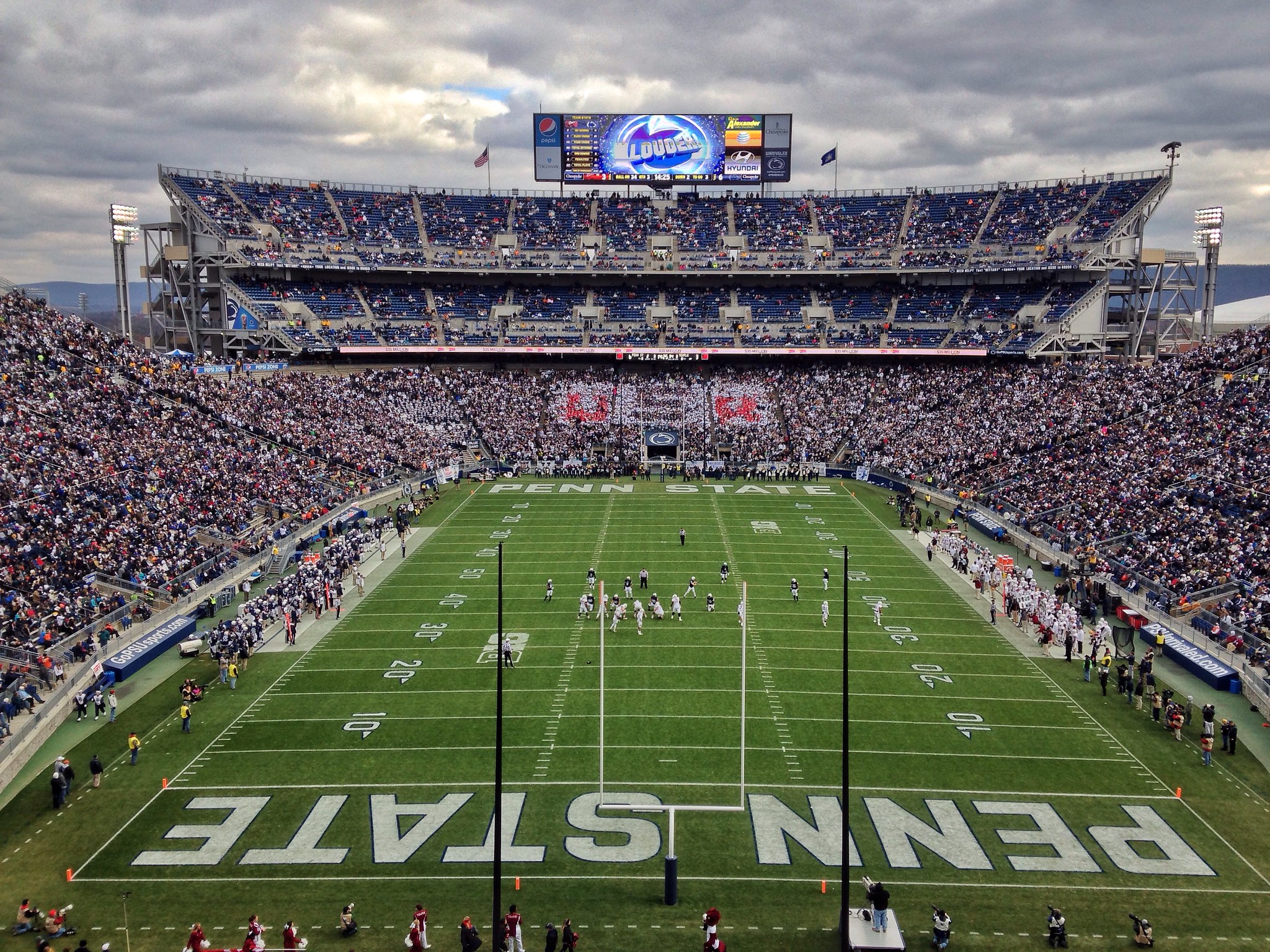 Photo of Penn State University football stadium