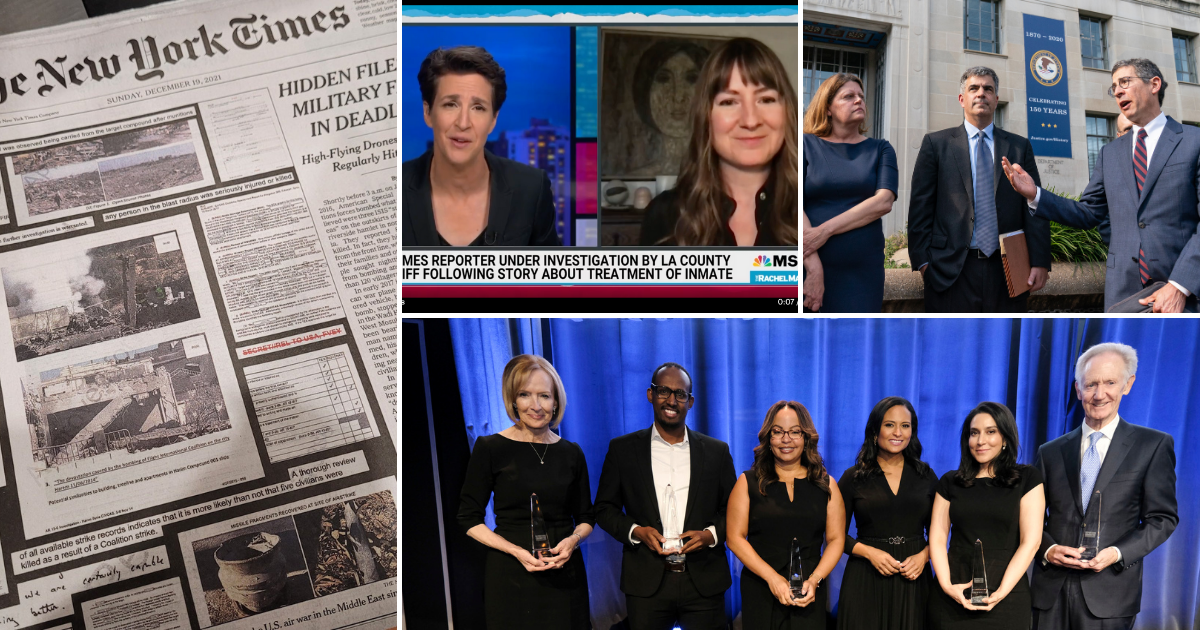 A collage of photos from the Reporters Committee's year