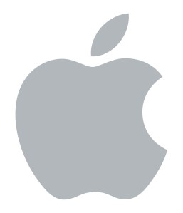 Apple Inc. logo in gray