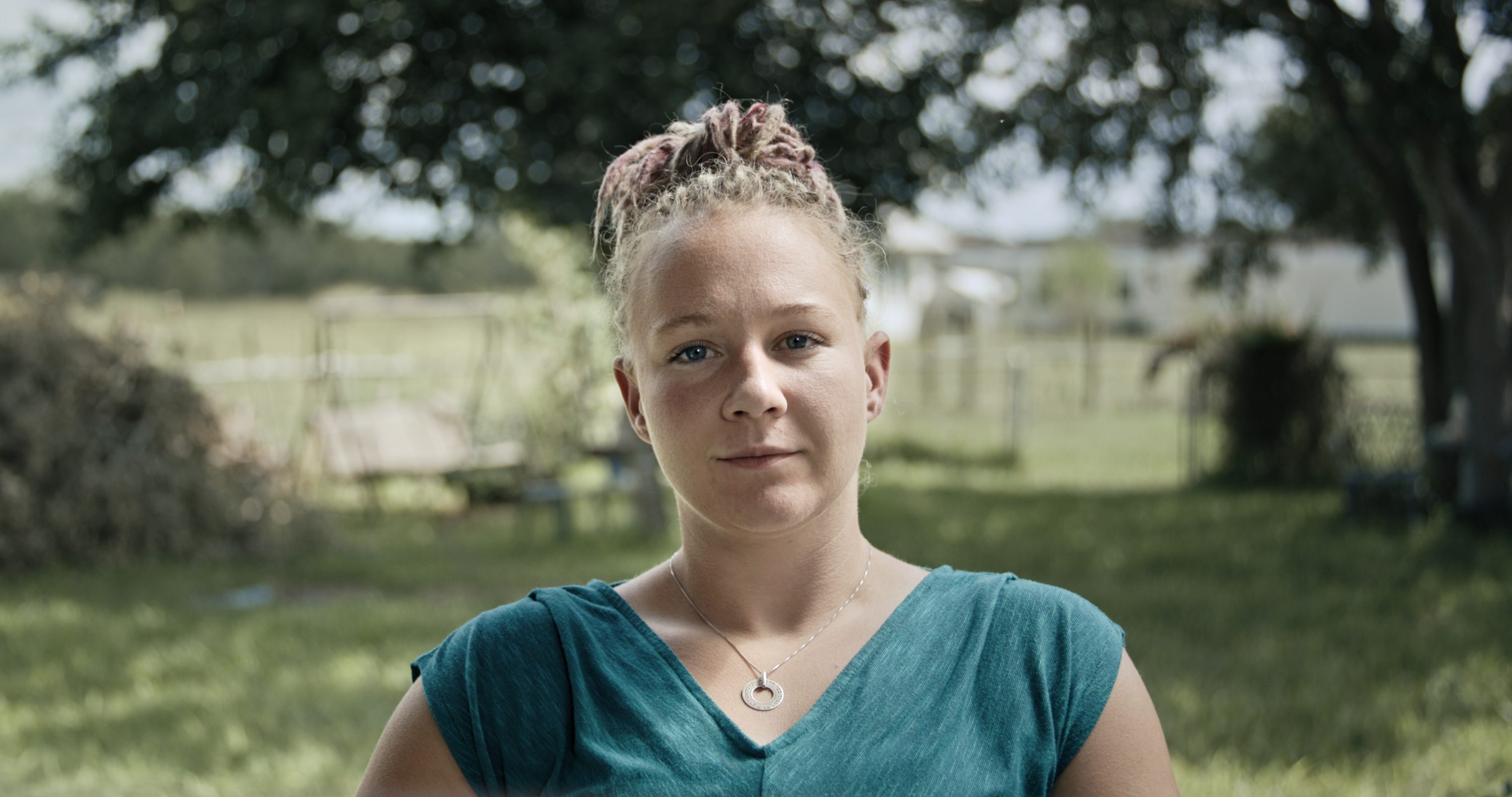 Reality Winner pictured in still shot from documentary "Reality Winner"