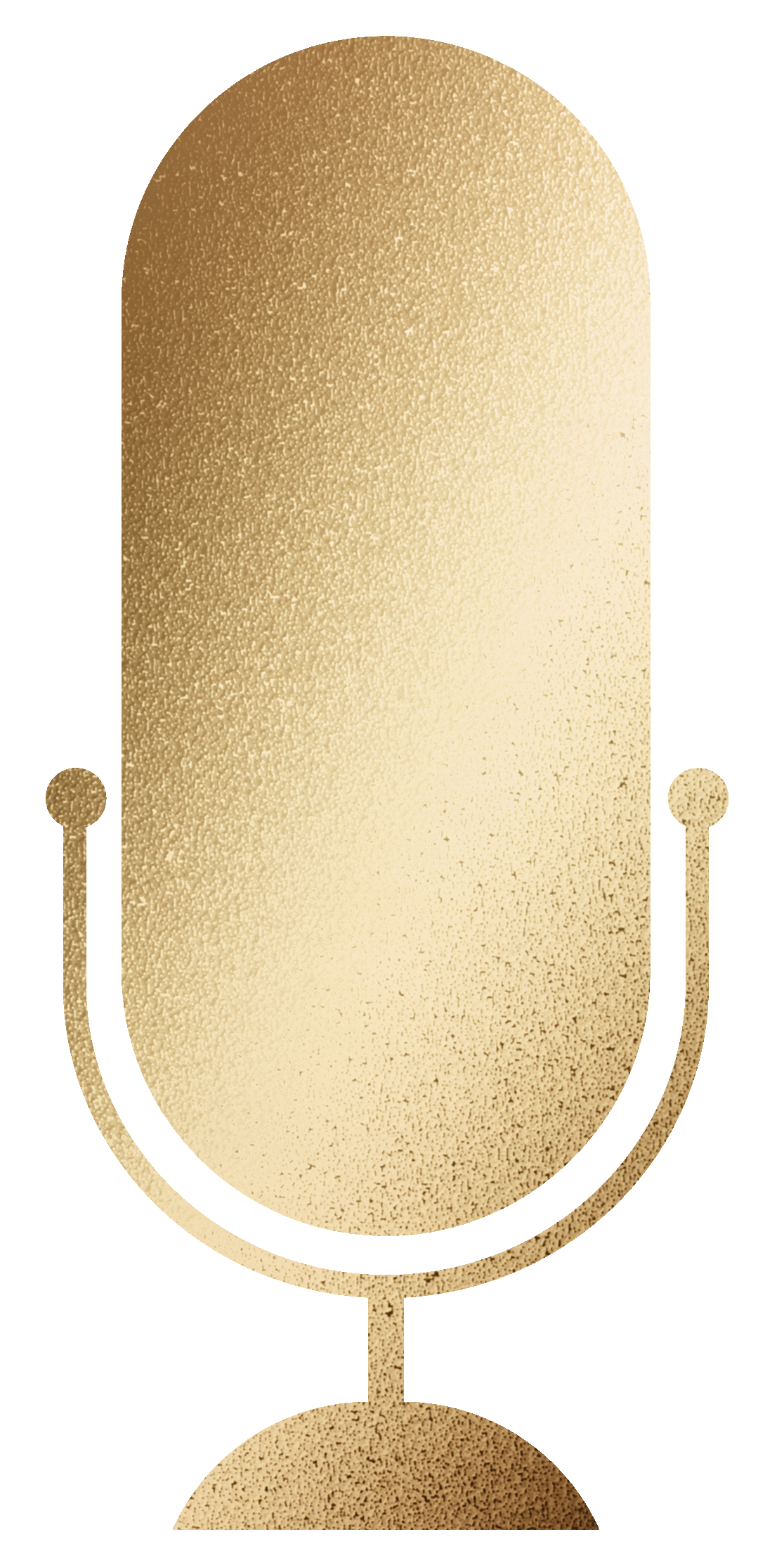 Gold microphone icon