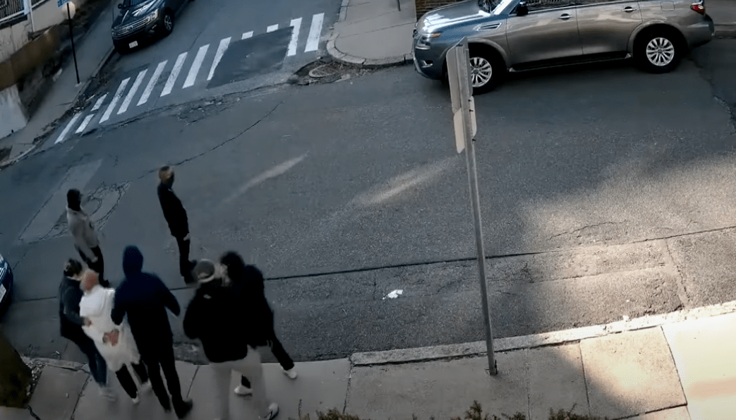 Surveillance video footage shows Rümeysa Öztürk being arrested on the street in Massachusetts