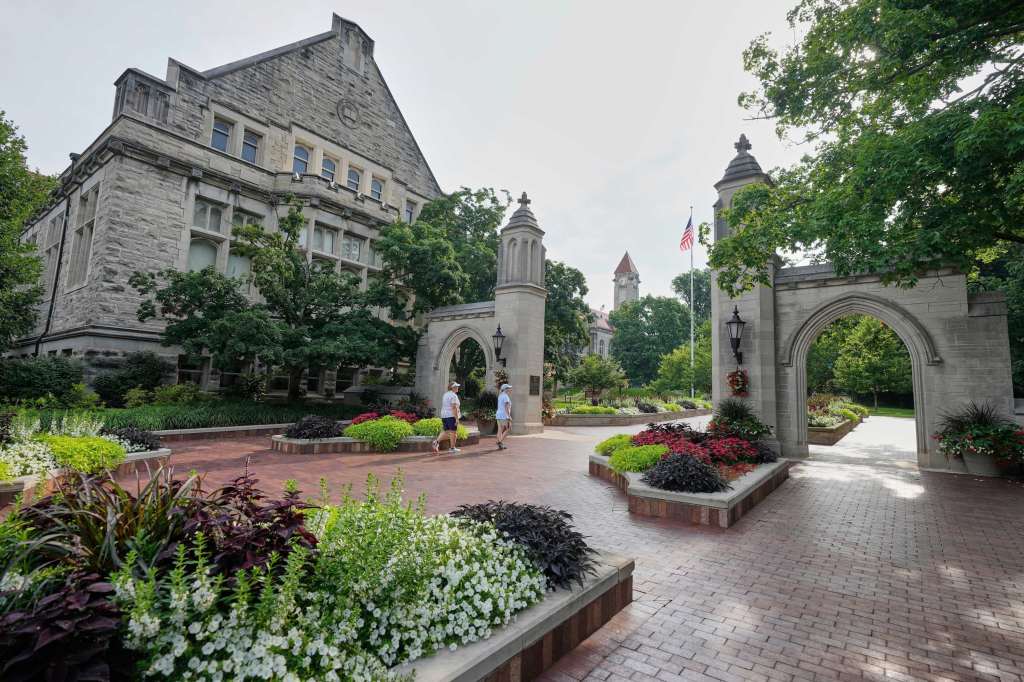 The campus of Indiana University, in Bloomington, Indiana. (AP Photo/Darron Cummings)