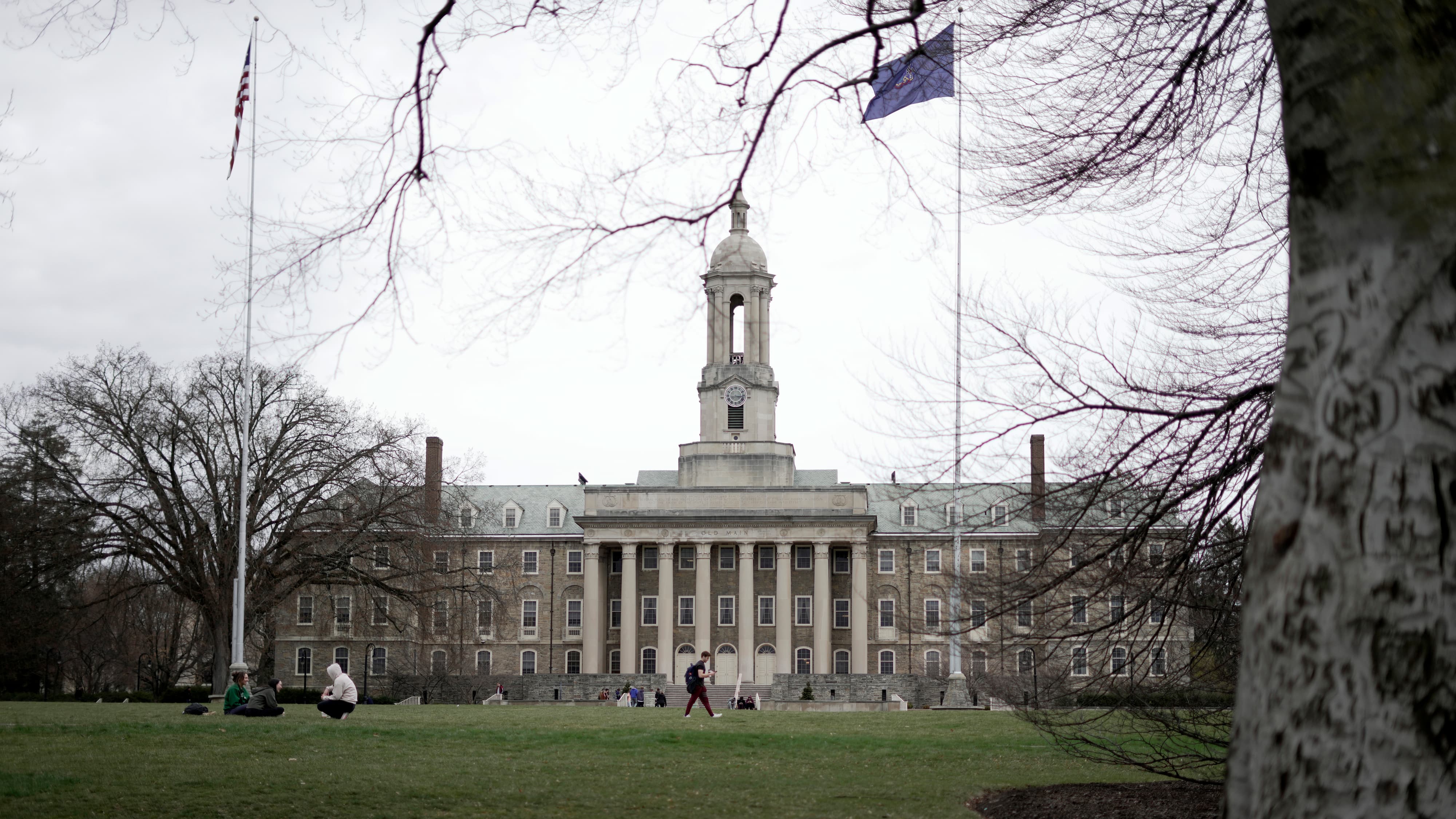 The Old Main building on the Penn State University main campus in State College, Pennsylvania. (AP Photo/Gene J. Puskar)