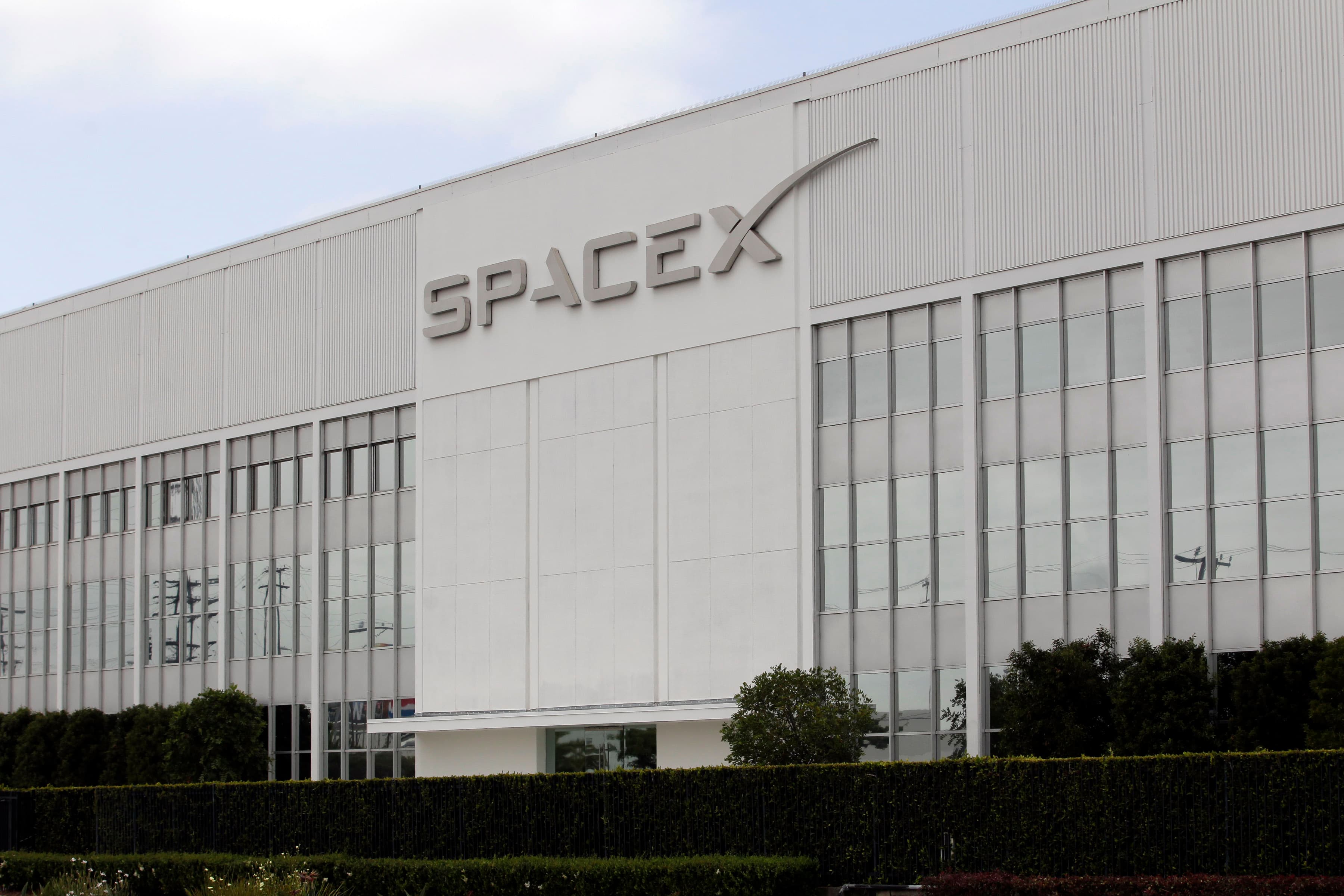 SpaceX headquarters in Hawthorne, California. (AP Photo/Jae C. Hong)